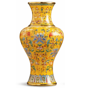 景徳鎮エナメル陶器の花瓶